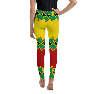 Neo-Don 'JamRas' Youth Leggings - 5 - Yellow/Red