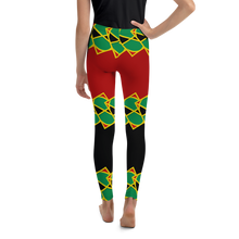Load image into Gallery viewer, Neo-Don &#39;JamRas&#39; Youth Leggings - 5 - Red/Black