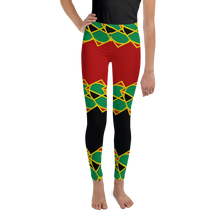 Load image into Gallery viewer, Neo-Don &#39;JamRas&#39; Youth Leggings - 5 - Red/Black