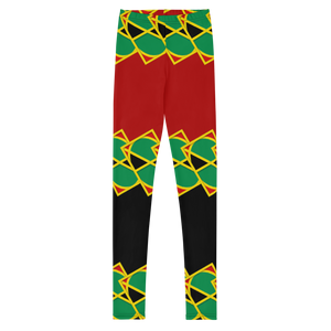 Neo-Don 'JamRas' Youth Leggings - 5 - Red/Black
