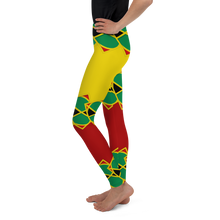 Load image into Gallery viewer, Neo-Don &#39;JamRas&#39; Youth Leggings - 5 - Yellow/Red