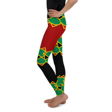 Load image into Gallery viewer, Neo-Don &#39;JamRas&#39; Youth Leggings - 5 - Red/Black
