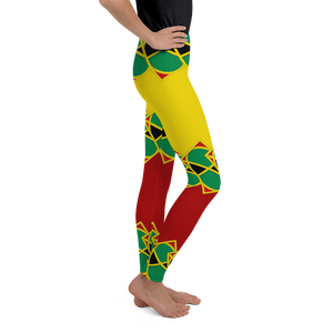 Neo-Don 'JamRas' Youth Leggings - 5 - Yellow/Red