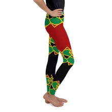 Load image into Gallery viewer, Neo-Don &#39;JamRas&#39; Youth Leggings - 5 - Red/Black