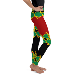 Neo-Don 'JamRas' Youth Leggings - 5 - Red/Black