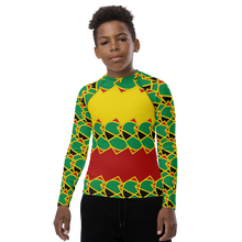 Load image into Gallery viewer, Neo-Don &#39;JamRas&#39; Youth Rash Guard - 5 - Yellow/Red