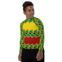 Load image into Gallery viewer, Neo-Don &#39;JamRas&#39; Youth Rash Guard - 5 - Yellow/Red