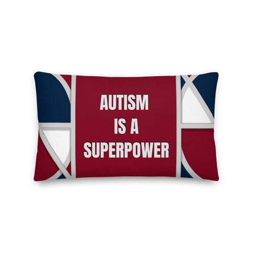 Neo-Don 'Merca' - Autism- Premium Pillow - Merca Red