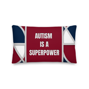 Neo-Don 'Merca' - Autism- Premium Pillow - Merca Red