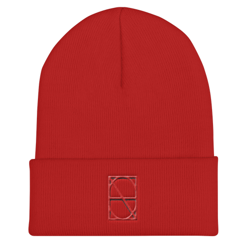 Neo-Don - Red on Black - Cuffed Beanie