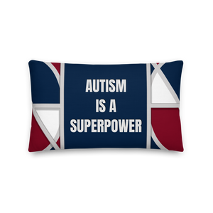 Neo-Don 'Merca' - Autism- Premium Pillow -  Merca Blue