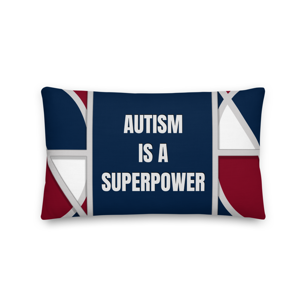 Neo-Don 'Merca' - Autism- Premium Pillow -  Merca Blue