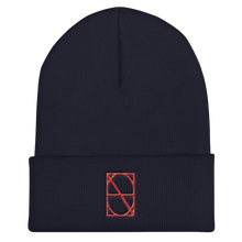Load image into Gallery viewer, Neo-Don - Red on Black - Cuffed Beanie