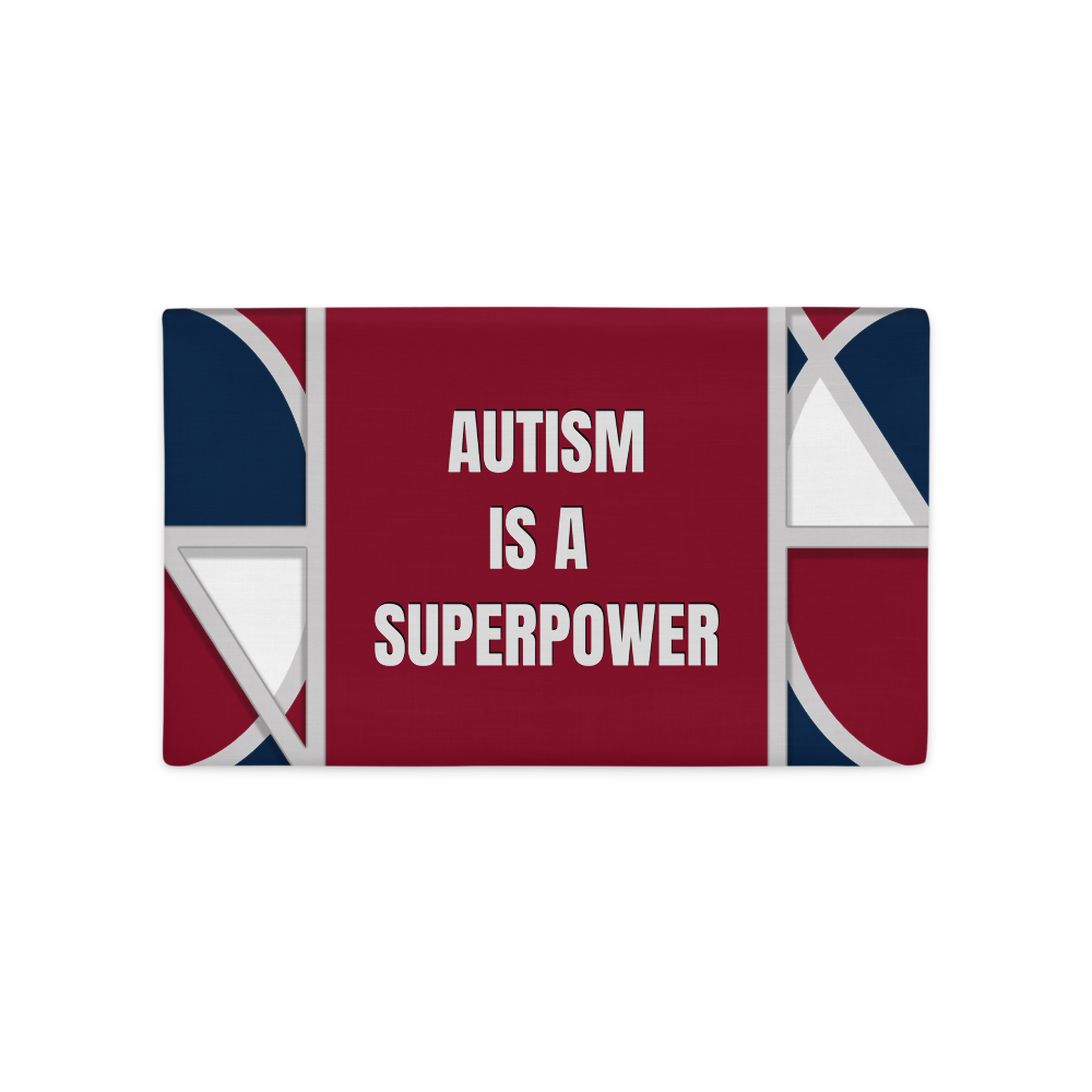 Neo- Don 'Merca' - Autism-  Premium Pillow Case - Merca Red